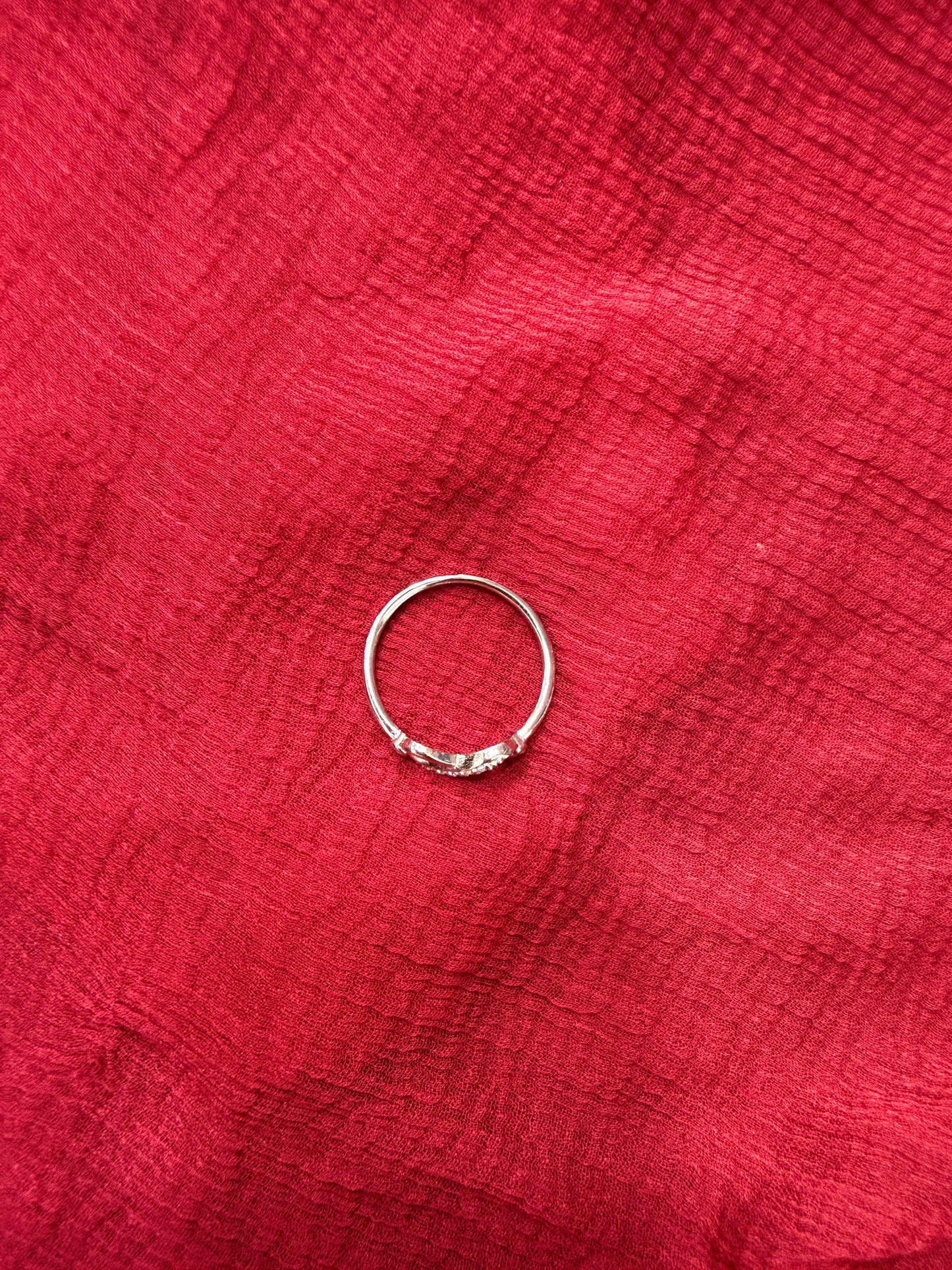 92.5 Silver Infinity Ring for Women | Size 12