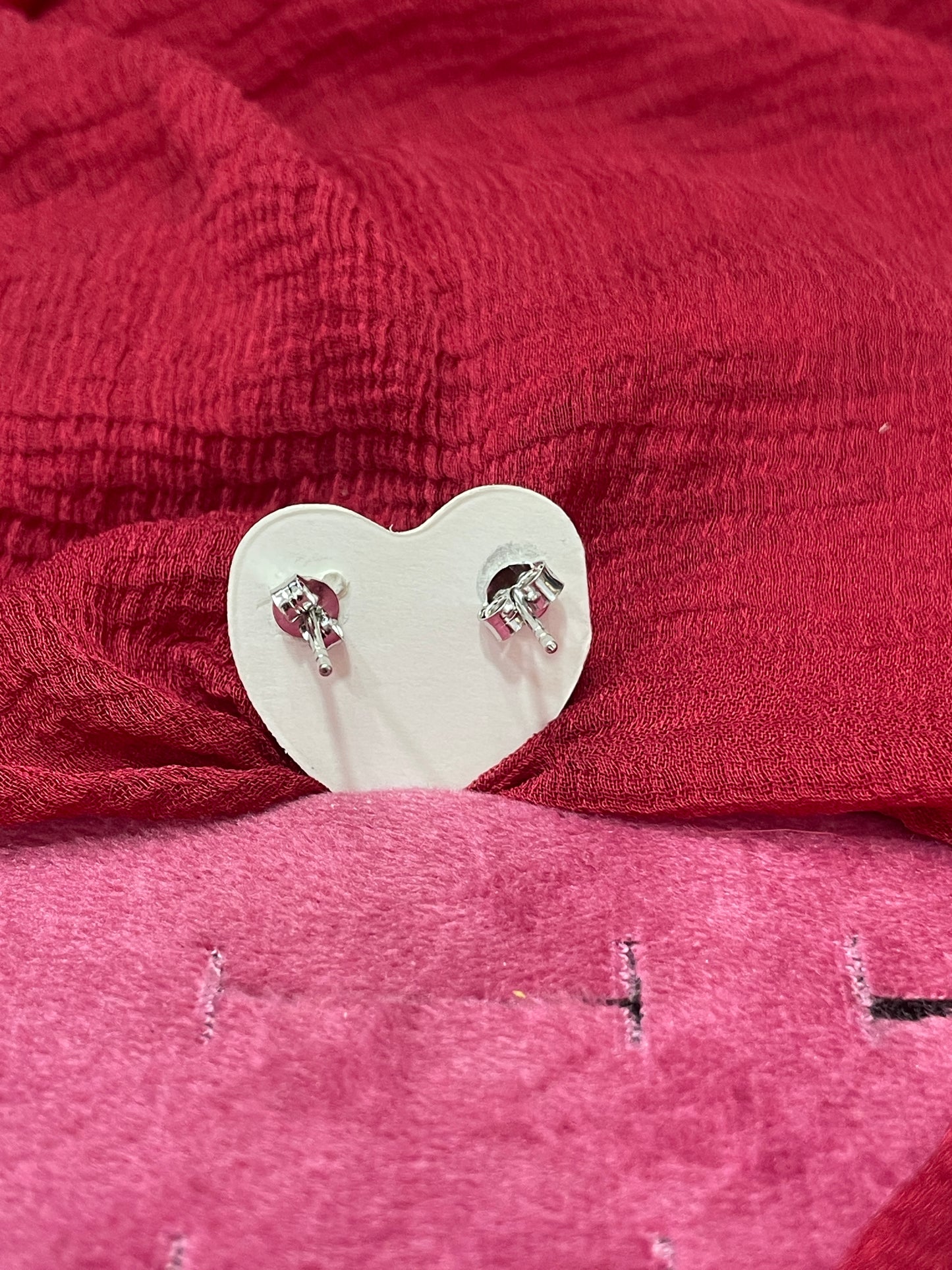 92.5 Silver White Stone Studs | Classy Sparkle Design | Jewellery
