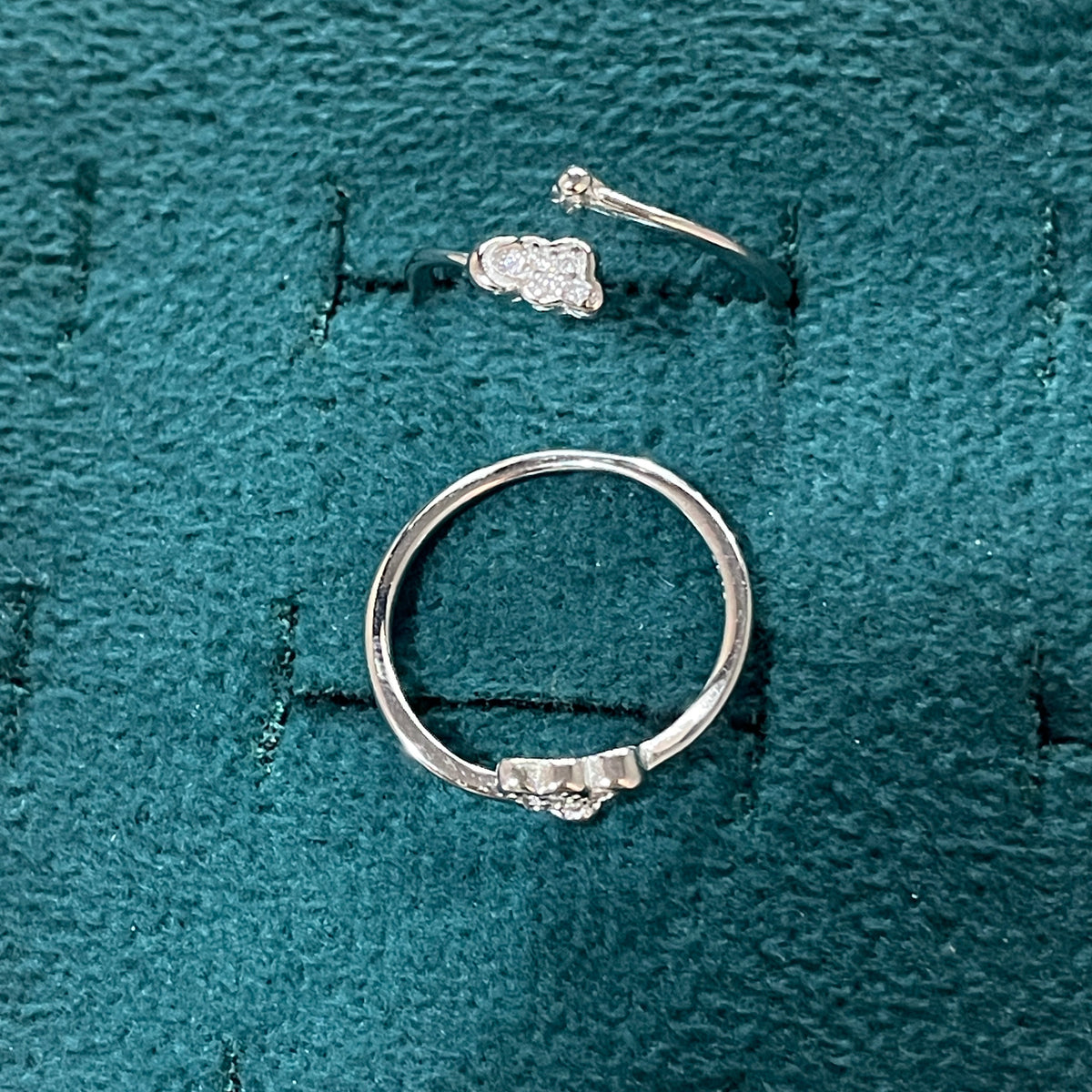 92.5 Sterling Silver Cloud Toe Rings for Women | Dreamy Minimal Design