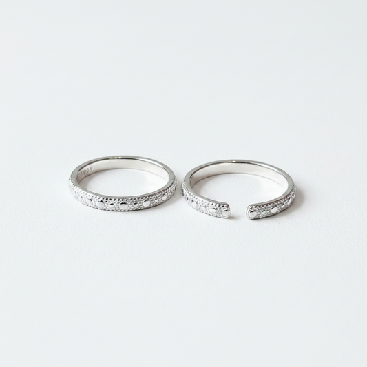 92.5 Silver Toe Rings | Stylish Elegant Finish | Fashion Jewellery