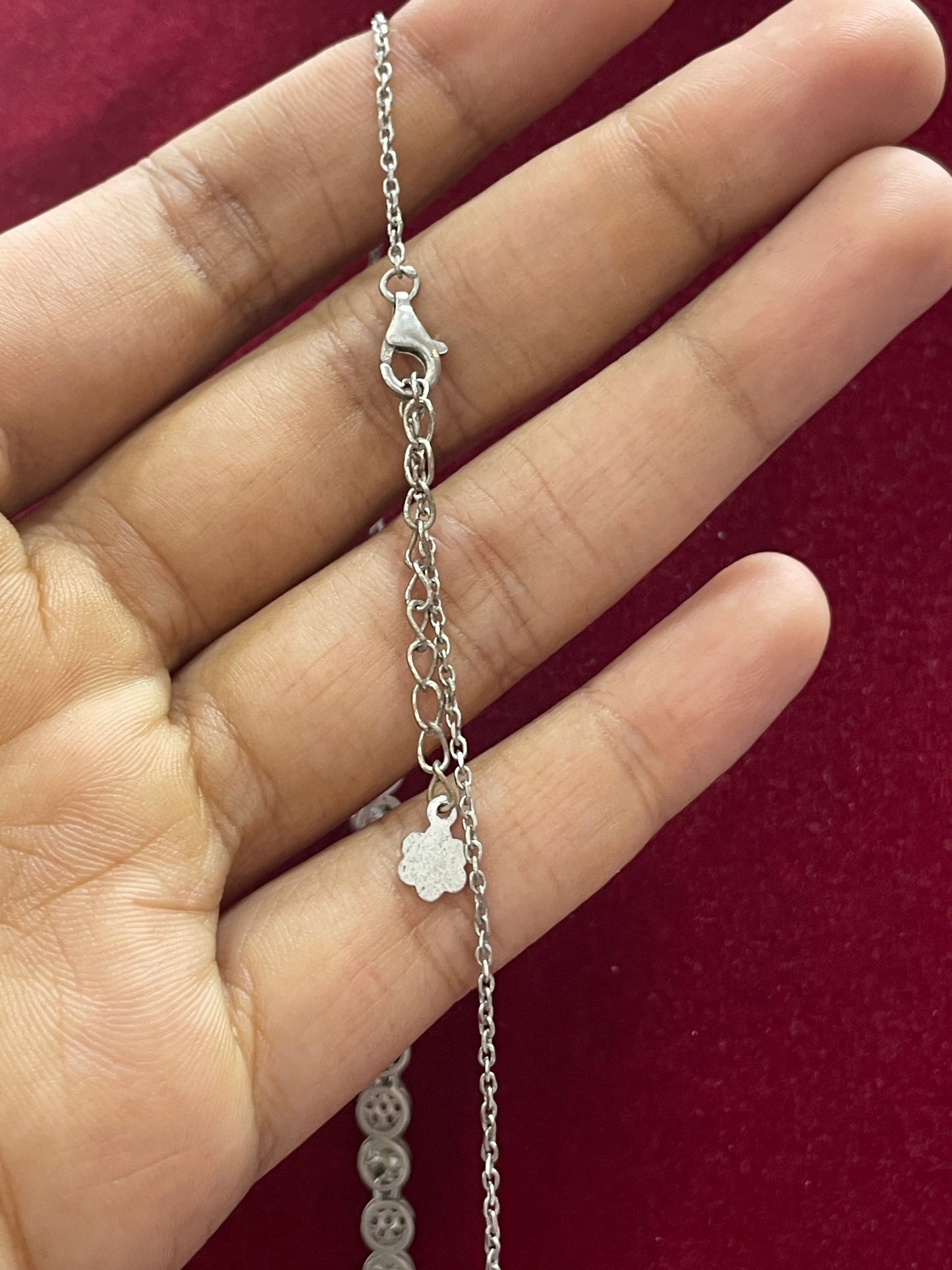 92.5 Silver Stylish Classy Necklace for Women 19 Inches | Elegant Premium Design | Contemporary Jewellery