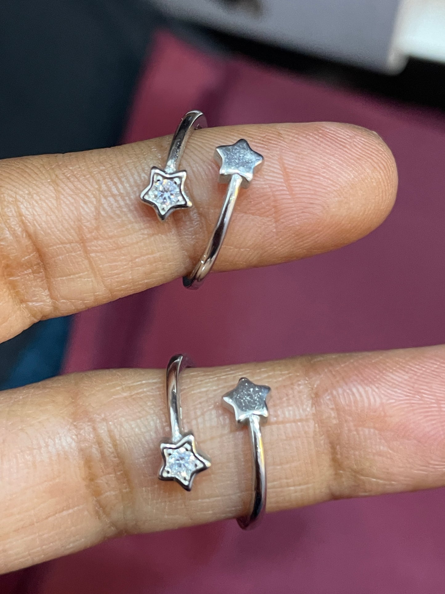 92.5 Silver Star Toe Rings | Premium Classy Design | Jewellery
