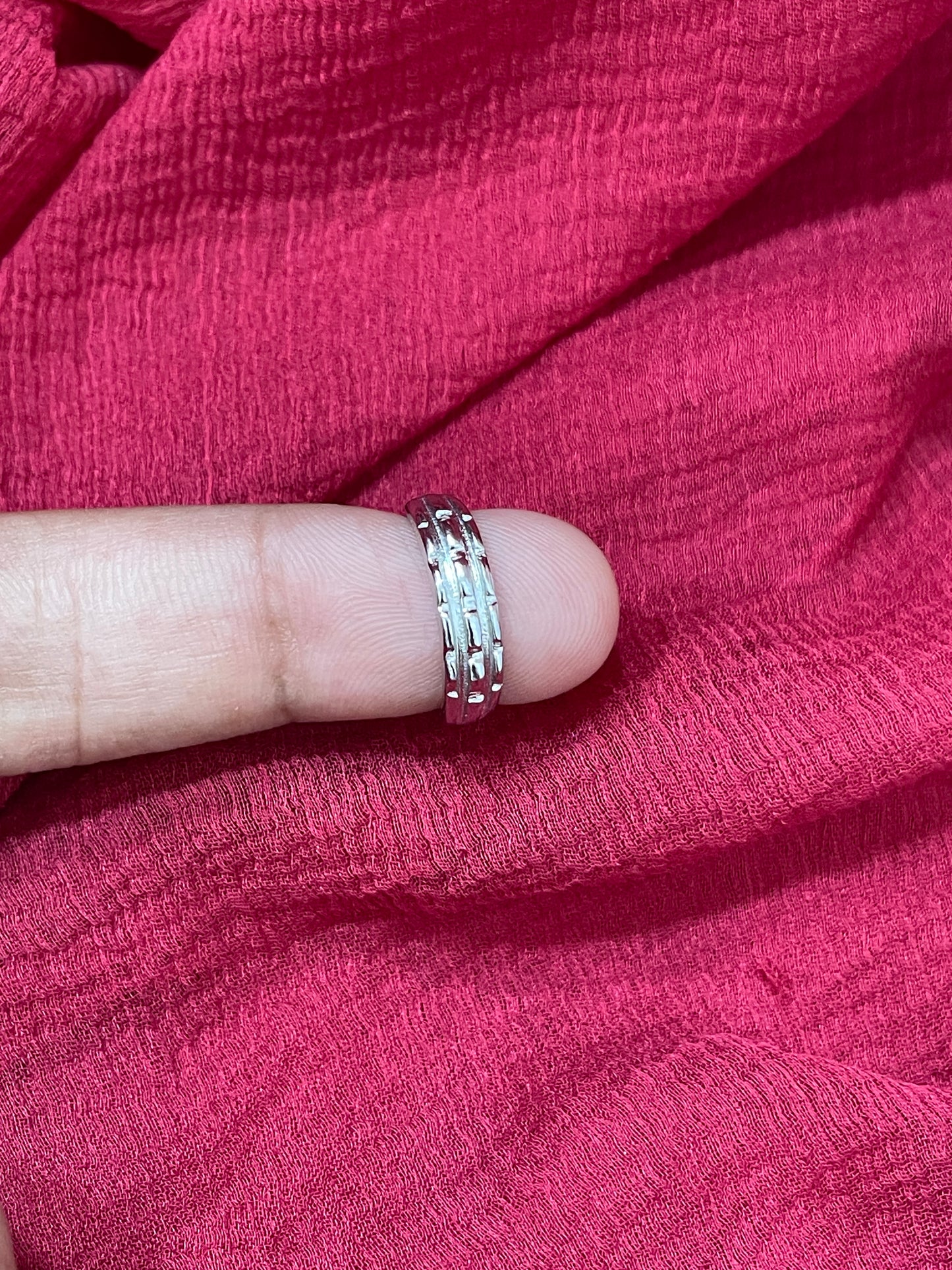 92.5 Silver Simple Kids Ring | Adjustable Baby Ring for Girls & Boys | Minimal Design Jewellery