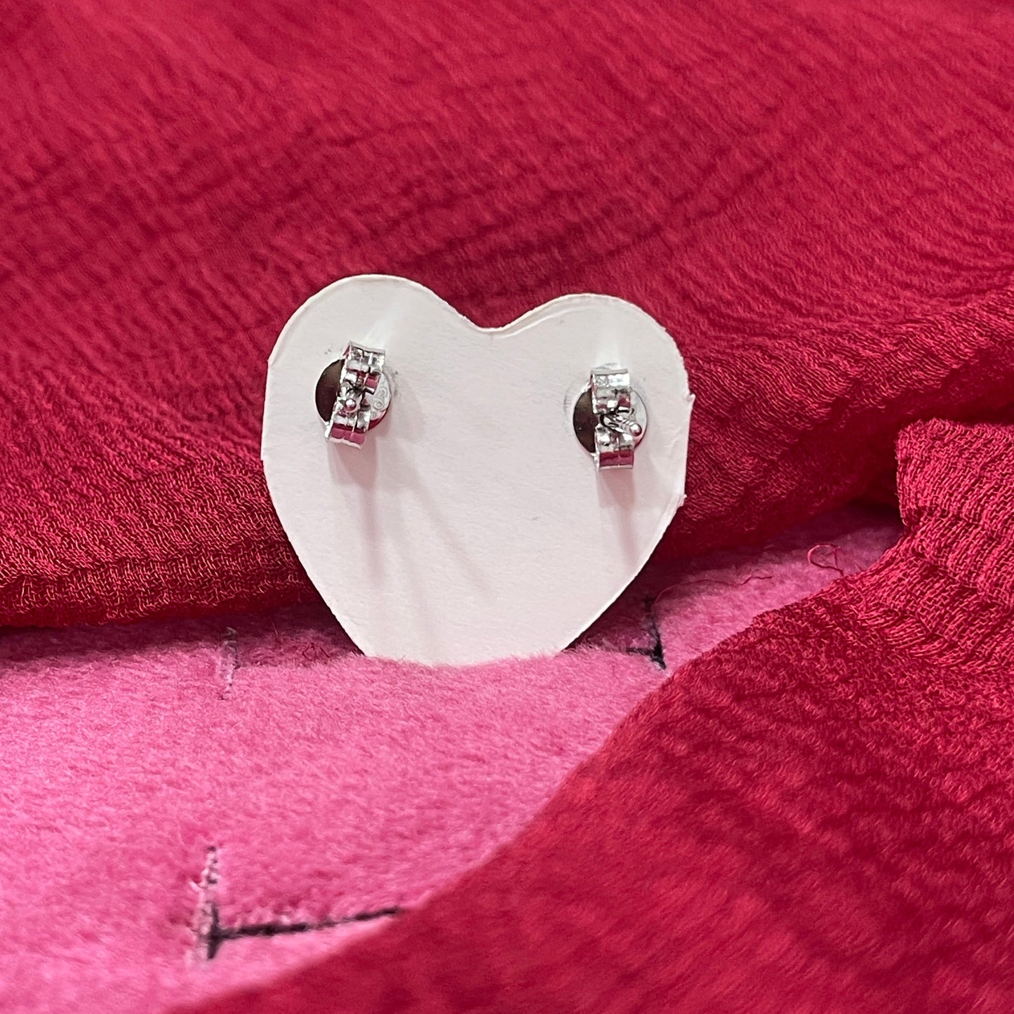 92.5 Silver White Stone Star Studs | Elegant Sparkle Design | Jewellery