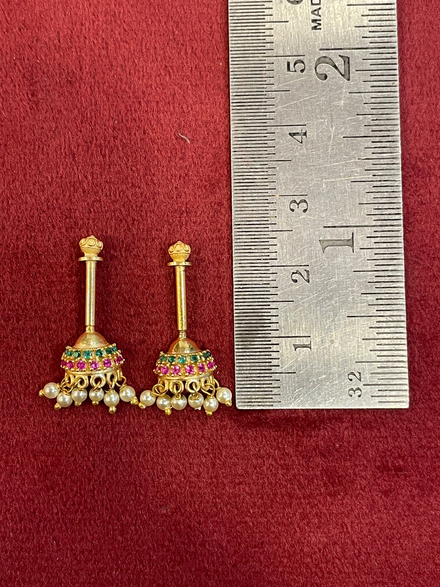 92.5 Silver Jhumki Bugadi | Traditional Hanging Design | Jewellery