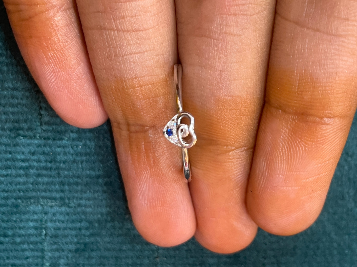 92.5 Silver Heart Ring for Women Size 13 | Stylish Graceful Design | Elegant Jewellery