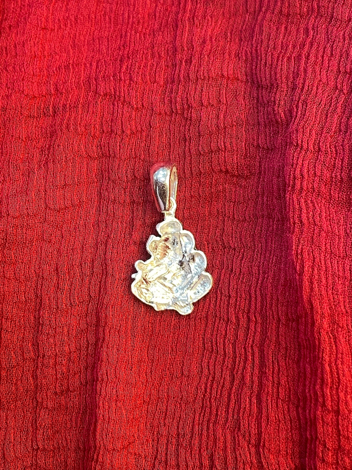 92.5 Silver Oxidised Ganesha Pendant for Men & Women | Ganpati Antique Finish | Temple Jewellery