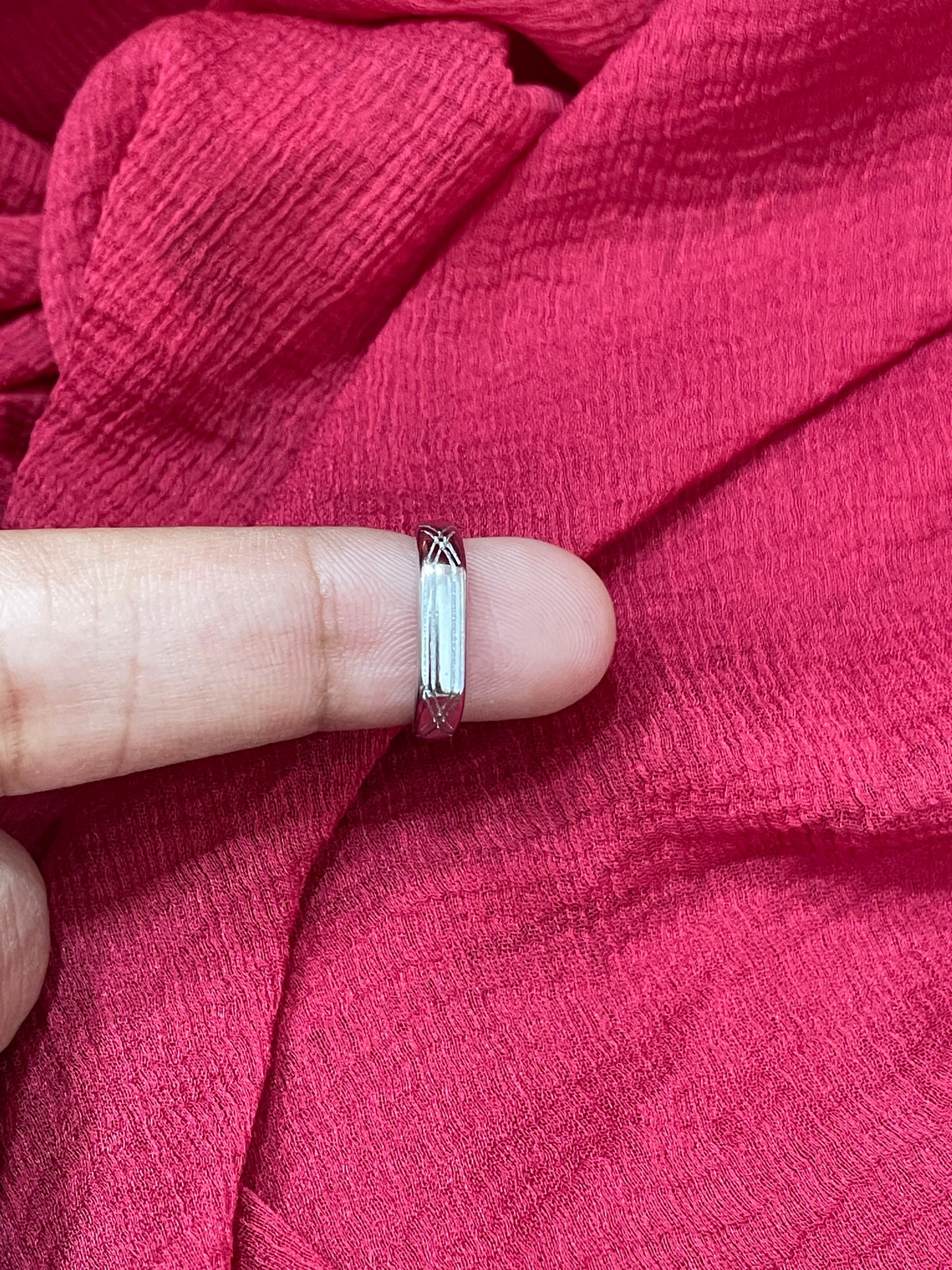 92.5 Silver Minimal Kids Ring | Adjustable Baby Ring for Girls & Boys | Simple Elegant Design