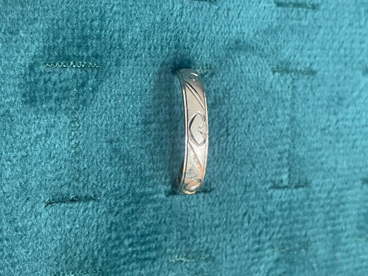 92.5 Silver Men’s Ring Size 24 | Stylish Bold Finish | Elegant Fashion Jewellery