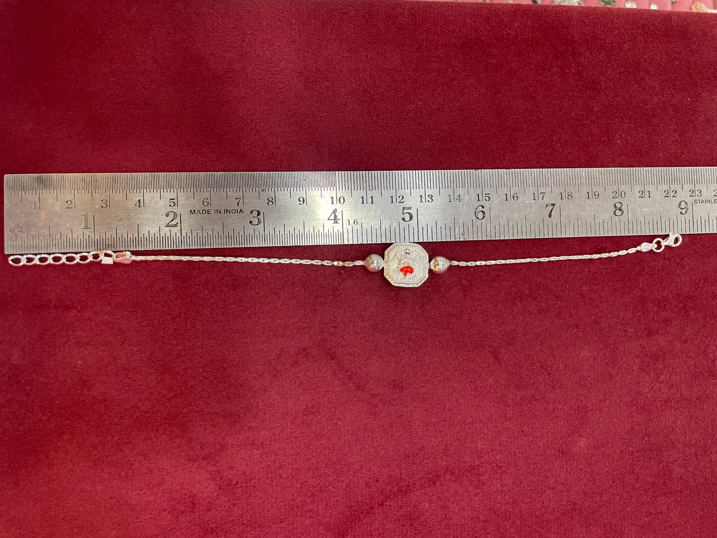 925 Silver Dancing Ganesha Rakhi