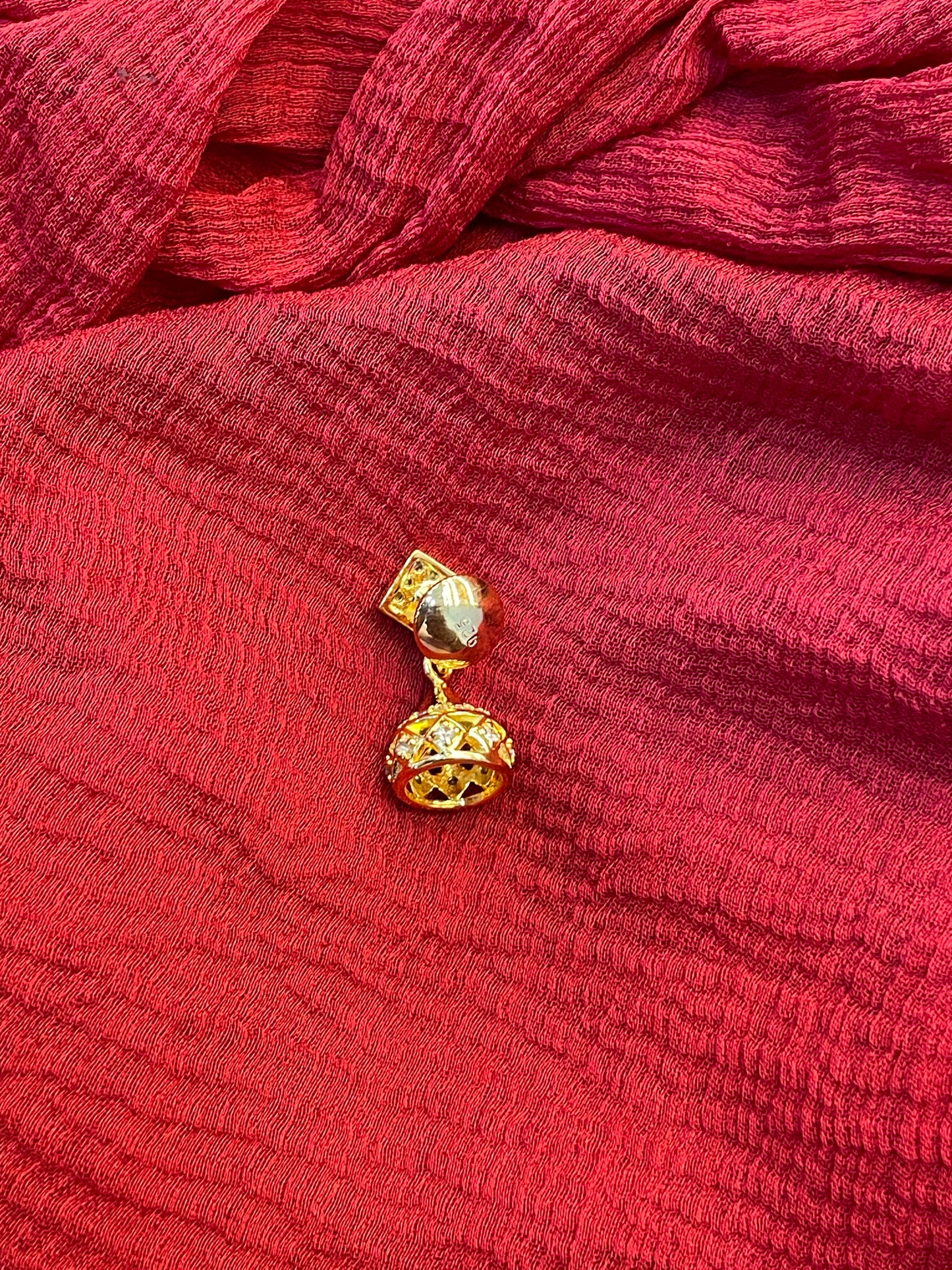 92.5 Silver Gold Plated White Stone Minimal Jhumkas for Women | Elegant Ethnic Design | Stylish Jewellery