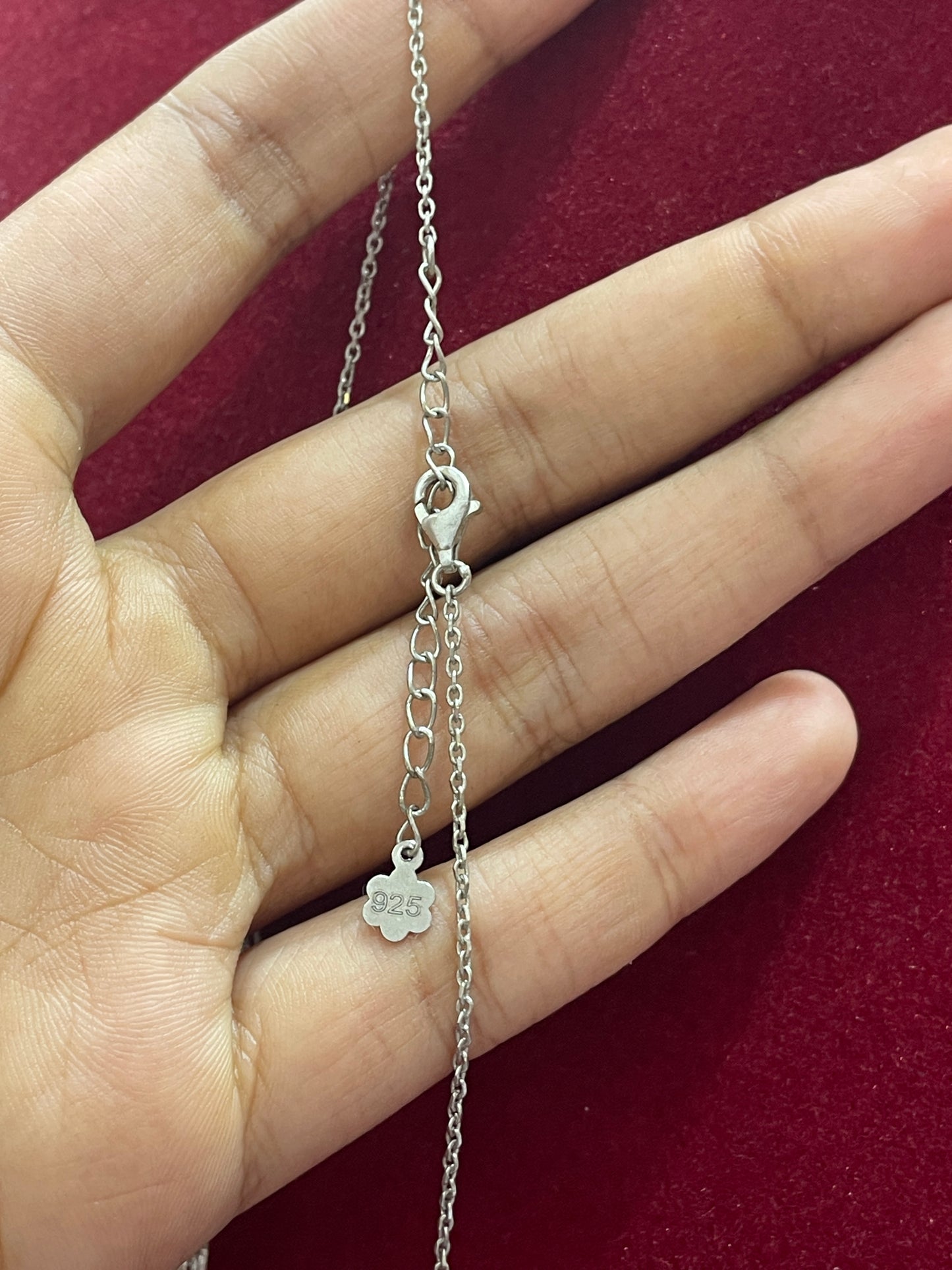 92.5 Silver Classy Stylish Necklace for Women 19 Inches | Elegant Premium Design | Modern Jewellery