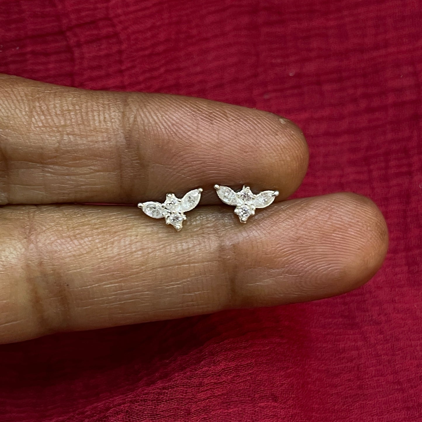 925 Silver bat studs