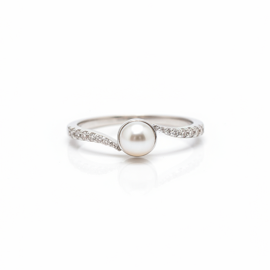 925 Silver Pearl Ring