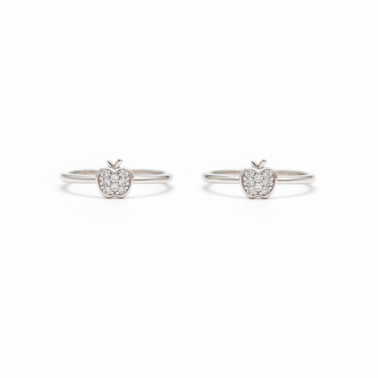 925 Silver Apple Toe rings