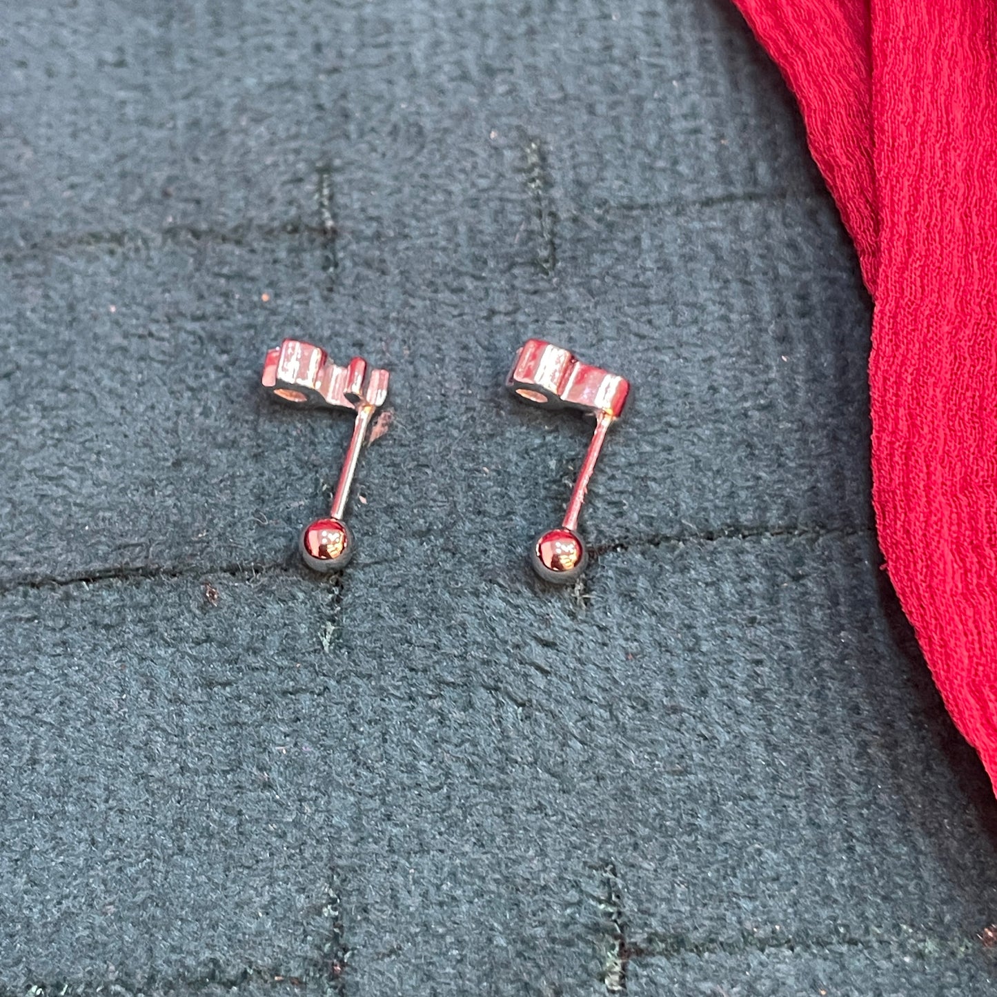 925 Silver Tulip Studs - ball back