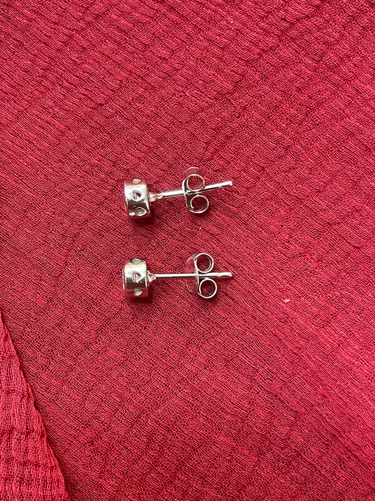 Silver Simple Stud Earrings