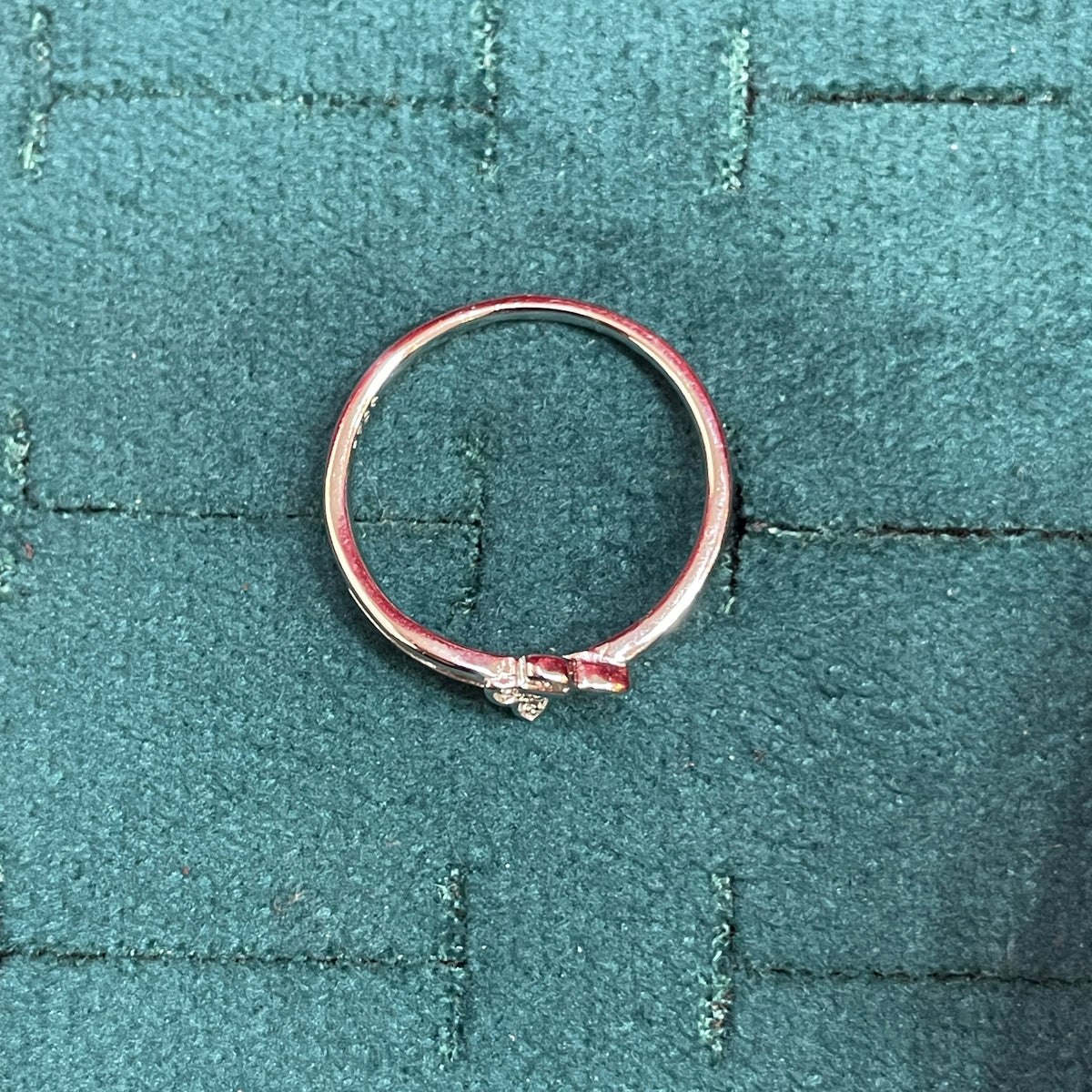 92.5 Silver Butterfly Ring - size 16