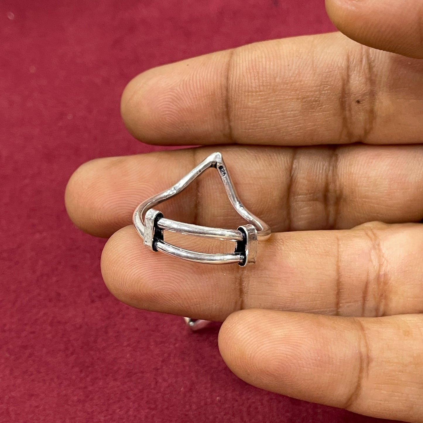 925 Silver Big Toe V ring