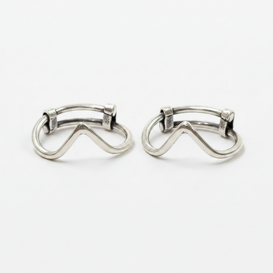 925 Silver Big Toe V ring