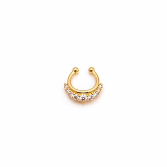 92.5 Silver Gold Plated Refined Septum