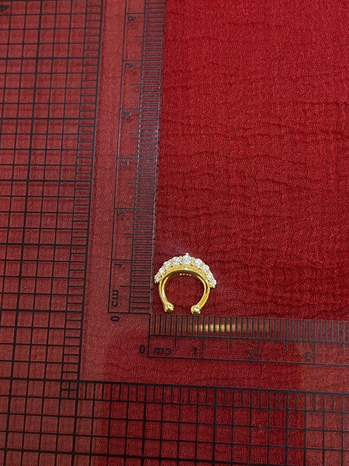 92.5 Silver Gold Plated Refined Septum