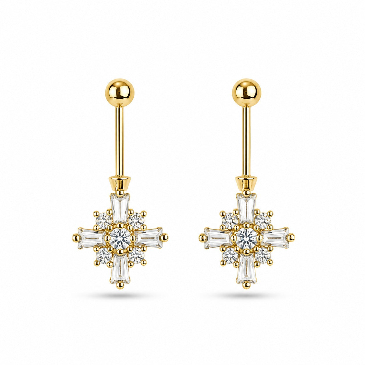 92.5 Silver Gold plated Plus Bugadi-Pair