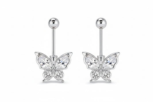 92.5 Silver Butterfly Bugadi Pair| Stylish Cute Design | Elegant Jewellery