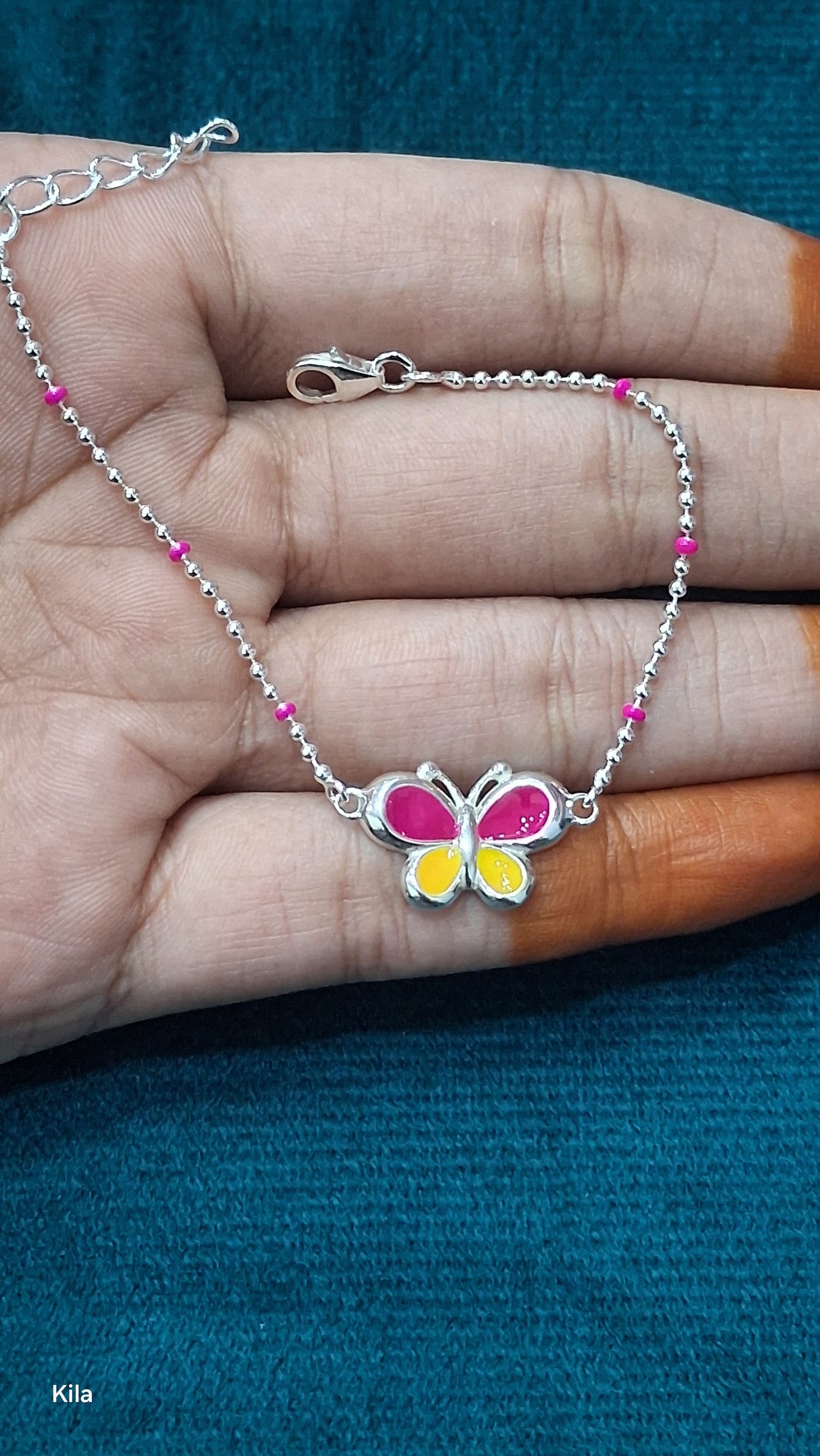 92.5 Silver Butterfly Bracelet | Stylish Cute Design | Elegant Jewellery