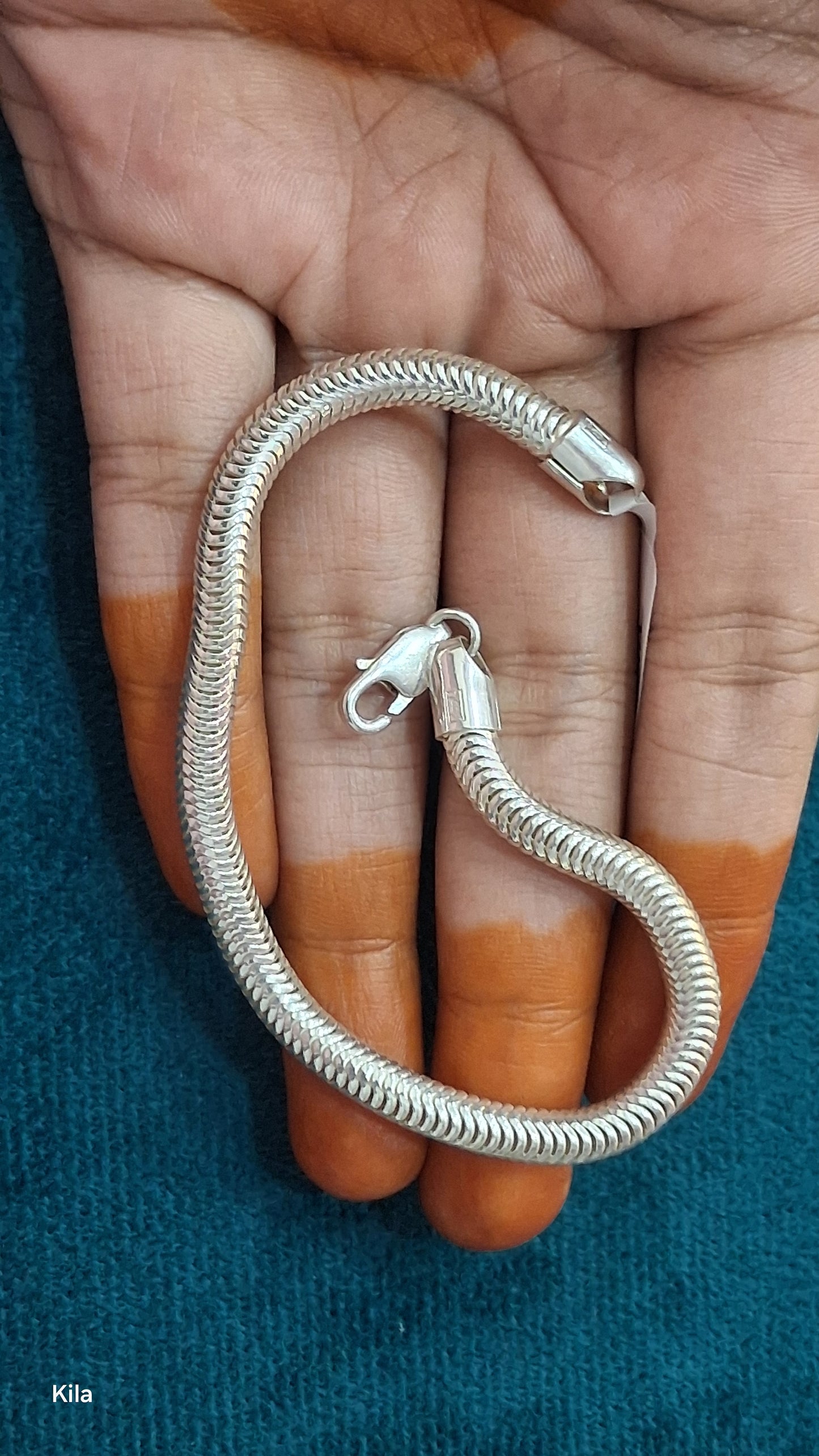 92.5 Silver Men’s Bracelet 8.5 Inches | Stylish Bold Design | Elegant Jewellery