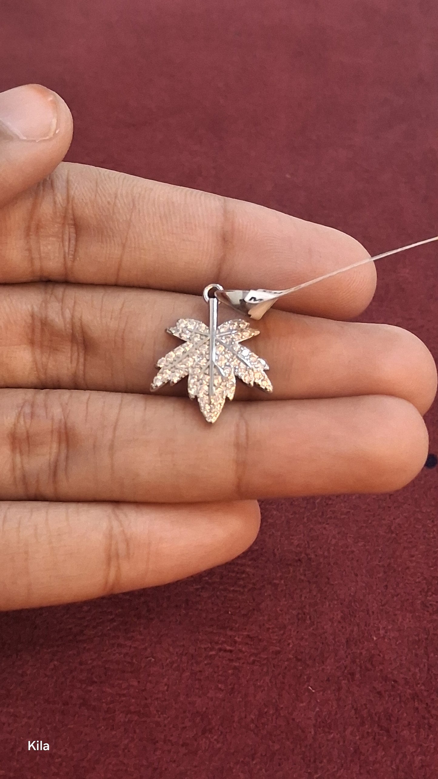 92.5 Silver Leaf Pendant | Minimal Elegant Design | Everyday Jewellery