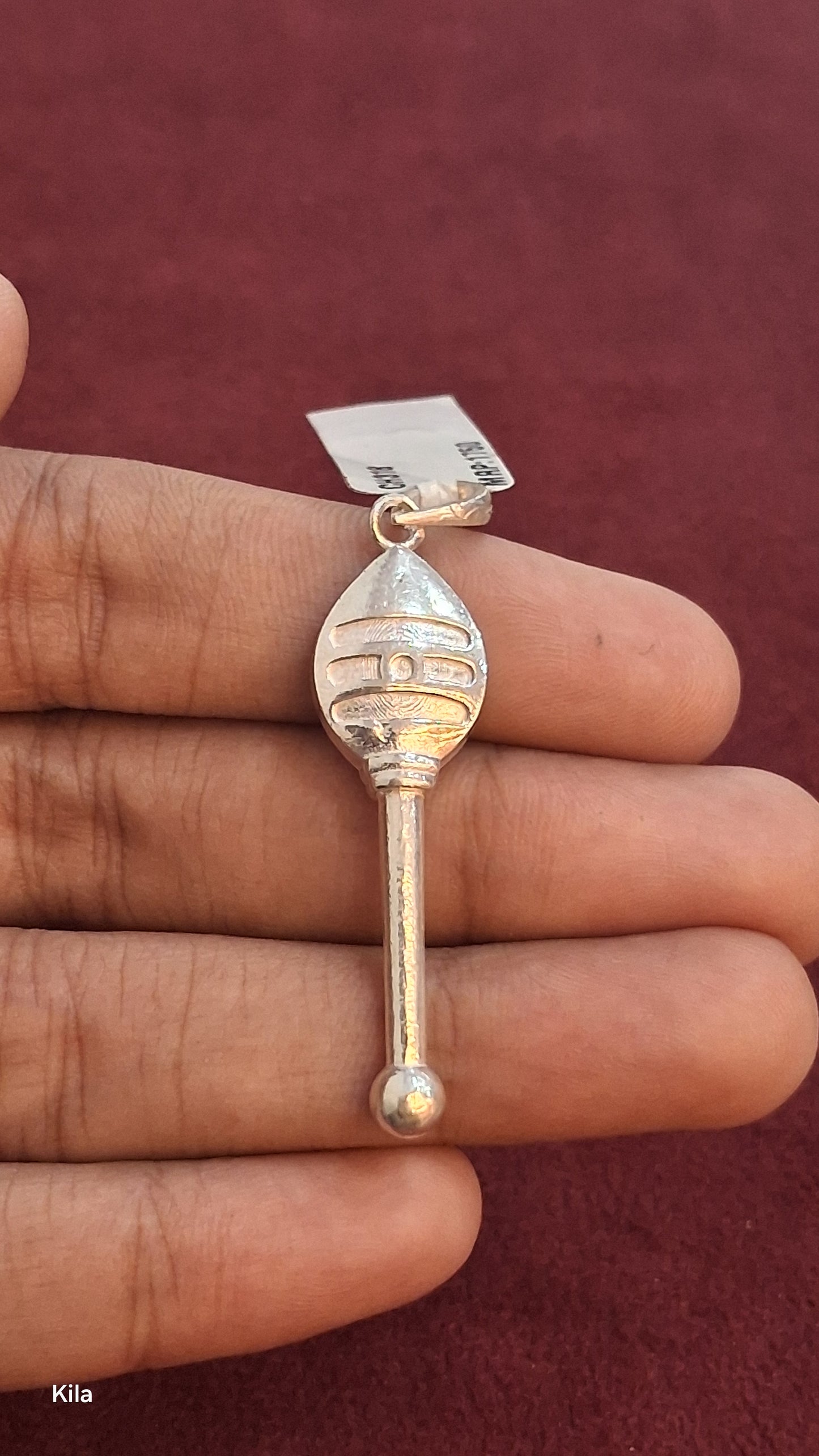 92.5 Silver Velmurugan Pendant | Divine Spiritual Design | Jewellery