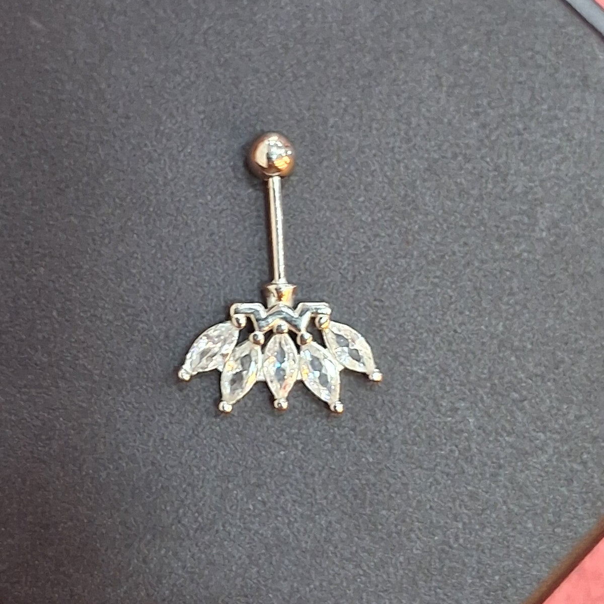 92.5 Silver Five Leaf Bugadi | Stylish Nature Design | Elegant Jewellery pair