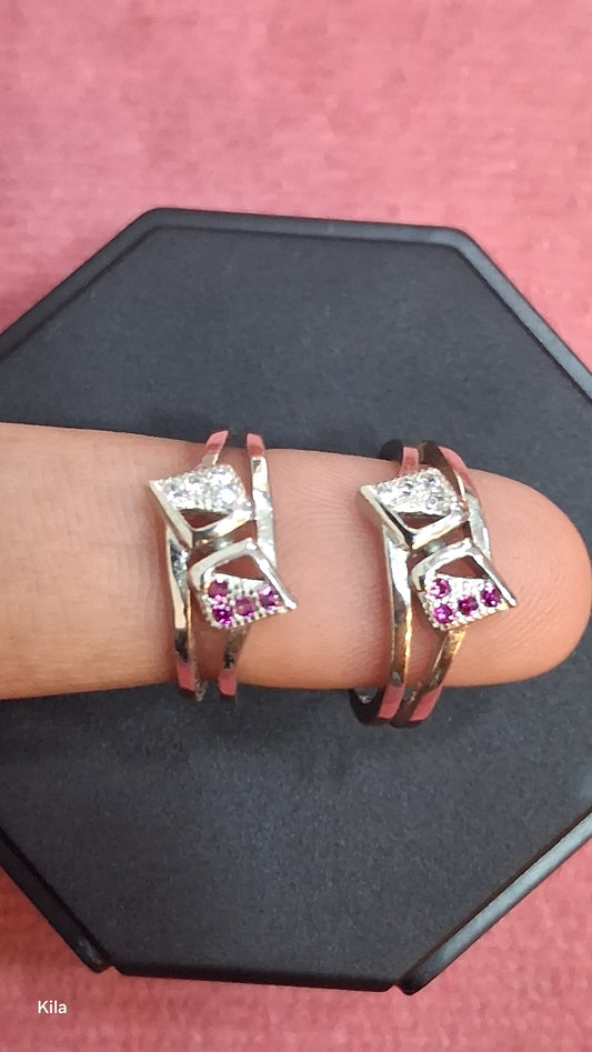 92.5 Silver Elegant Toe Rings | Refined Stylish Finish | Jewellery