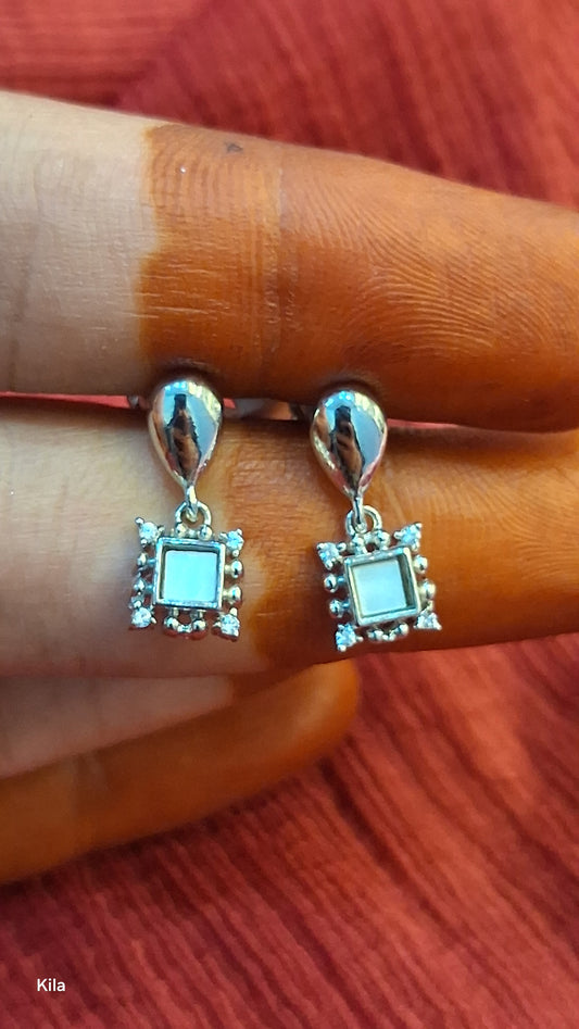 92.5 Silver Earrings | Stylish Elegant Design