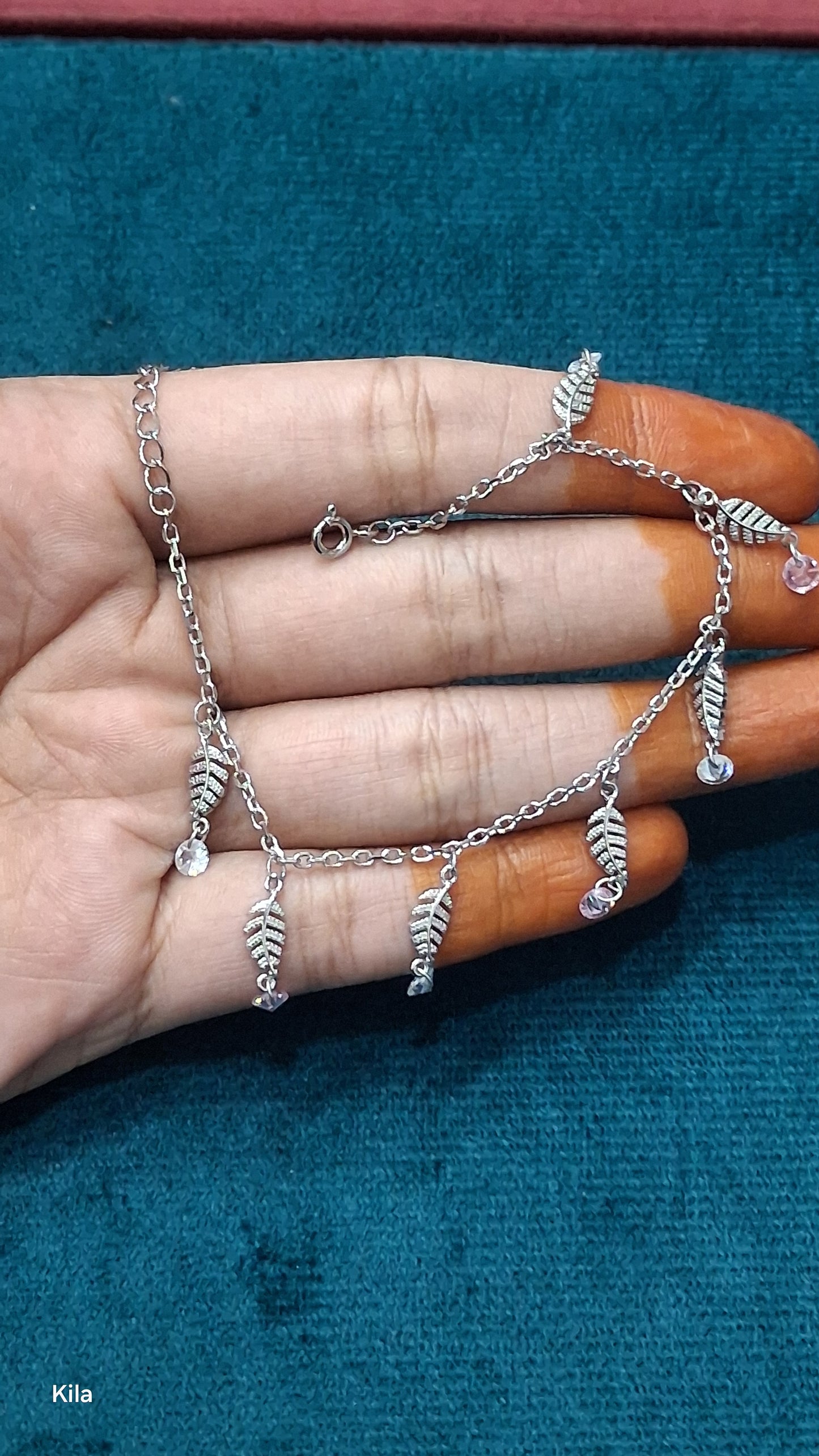 92.5 Silver Charm Bracelet | Stylish Trendy Design | Elegant Jewellery