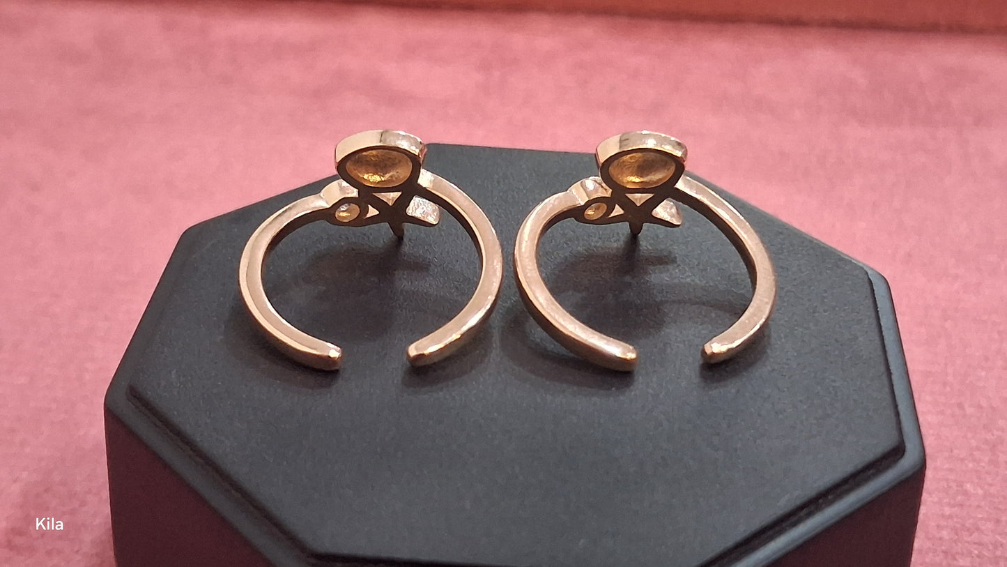 92.5 Silver Rose Gold Beach Toe Rings | Stylish Trendy Design | Jewellery