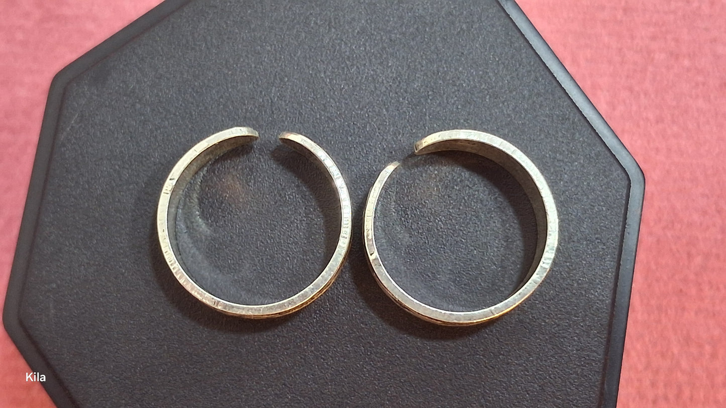 92.5 Silver Classic Toe Rings | Traditional Elegant Design | Jewellery