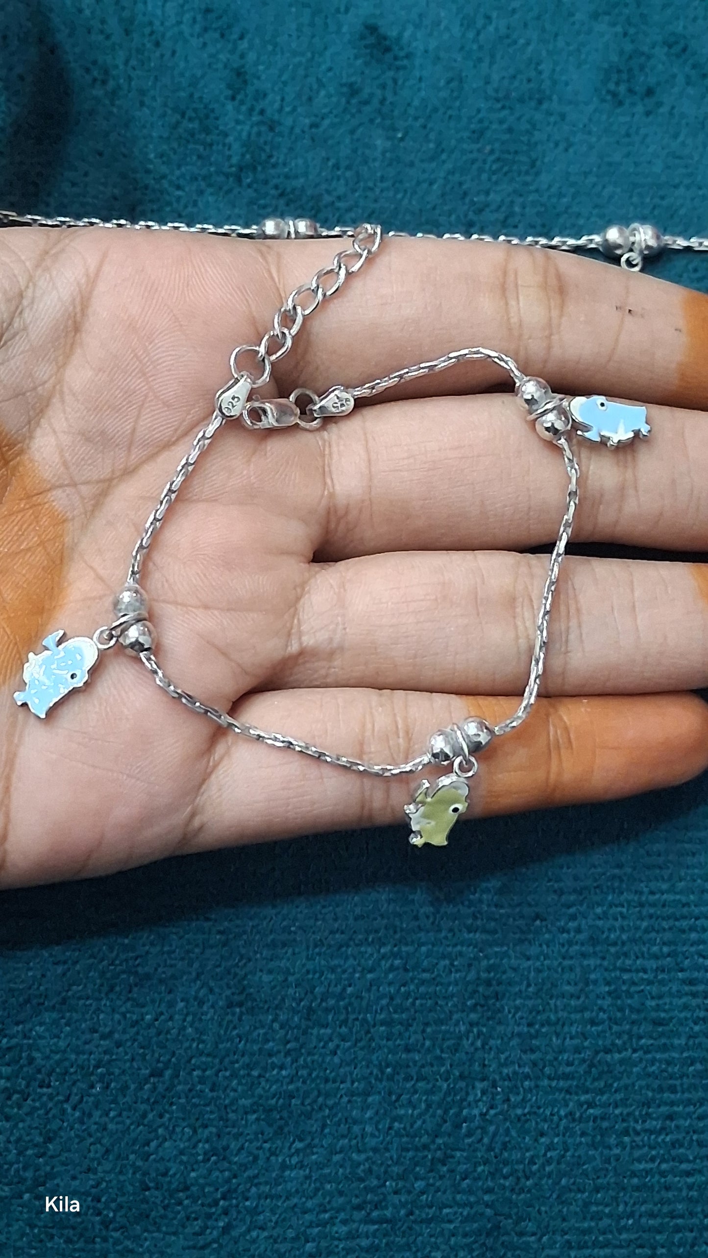 92.5 Silver Kids Anklets | Stylish Minimal Design | Elegant Jewellery