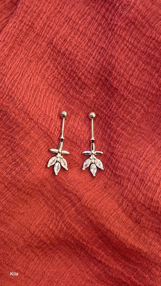 92.5 Silver Leaf Bugadi | Stylish Nature Design | Elegant Jewellery