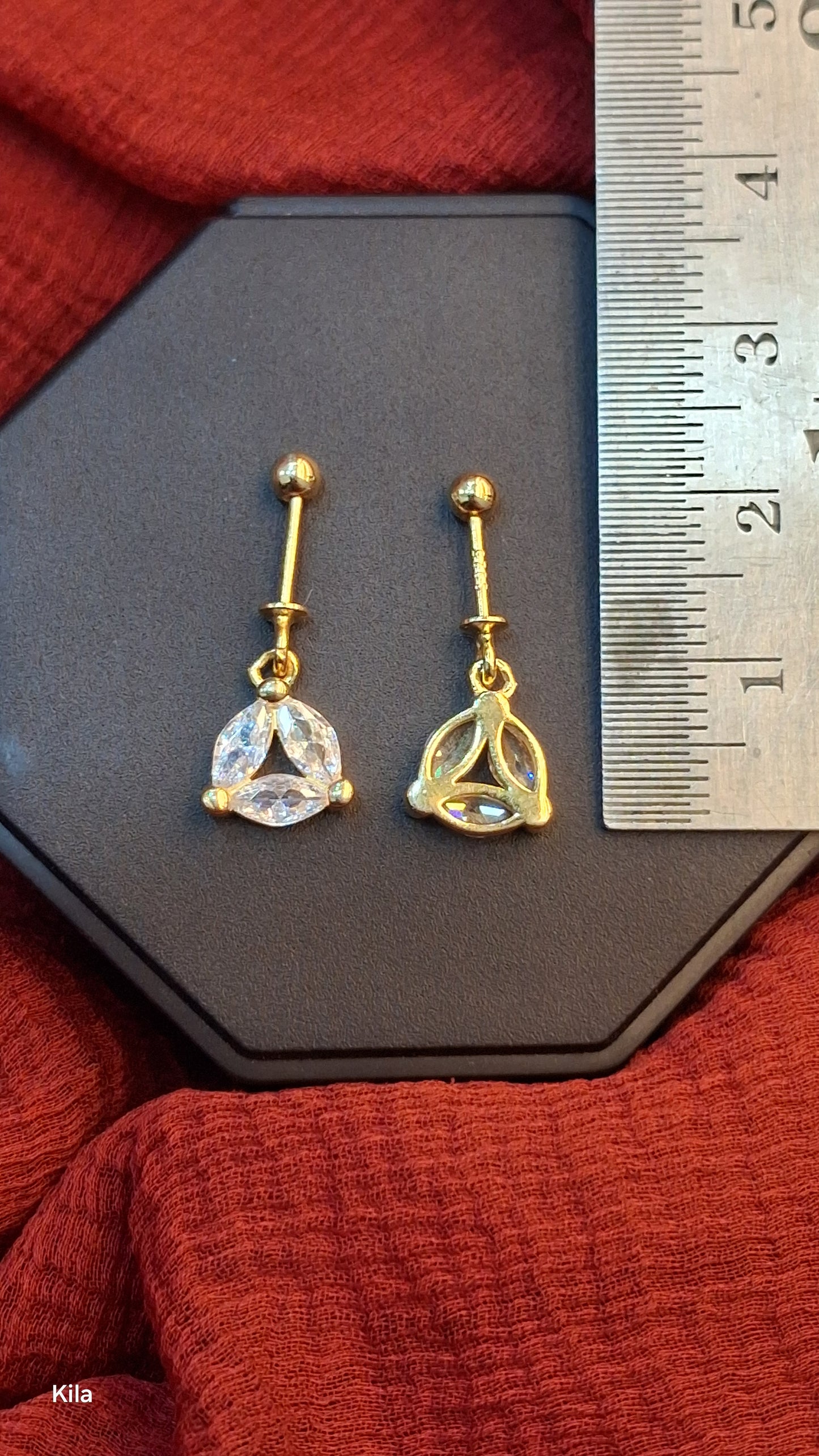92.5 Silver Round Gold Plated Bugadi | Stylish Classic Design | Elegant Jewellery