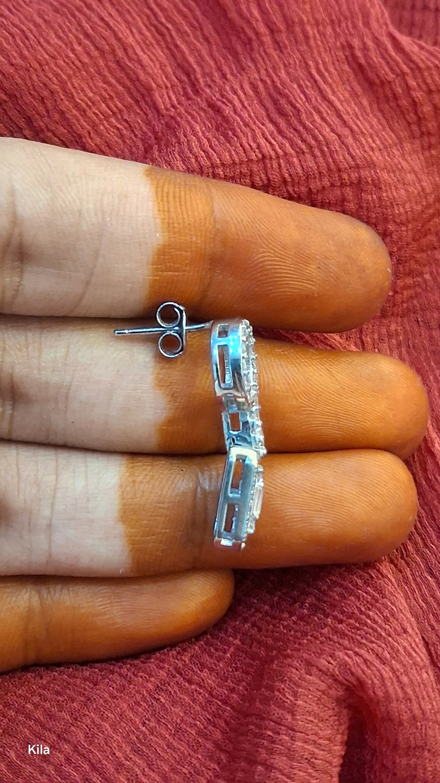 92.5 Silver Earrings | Stylish Minimal Design | Elegant Jewellery