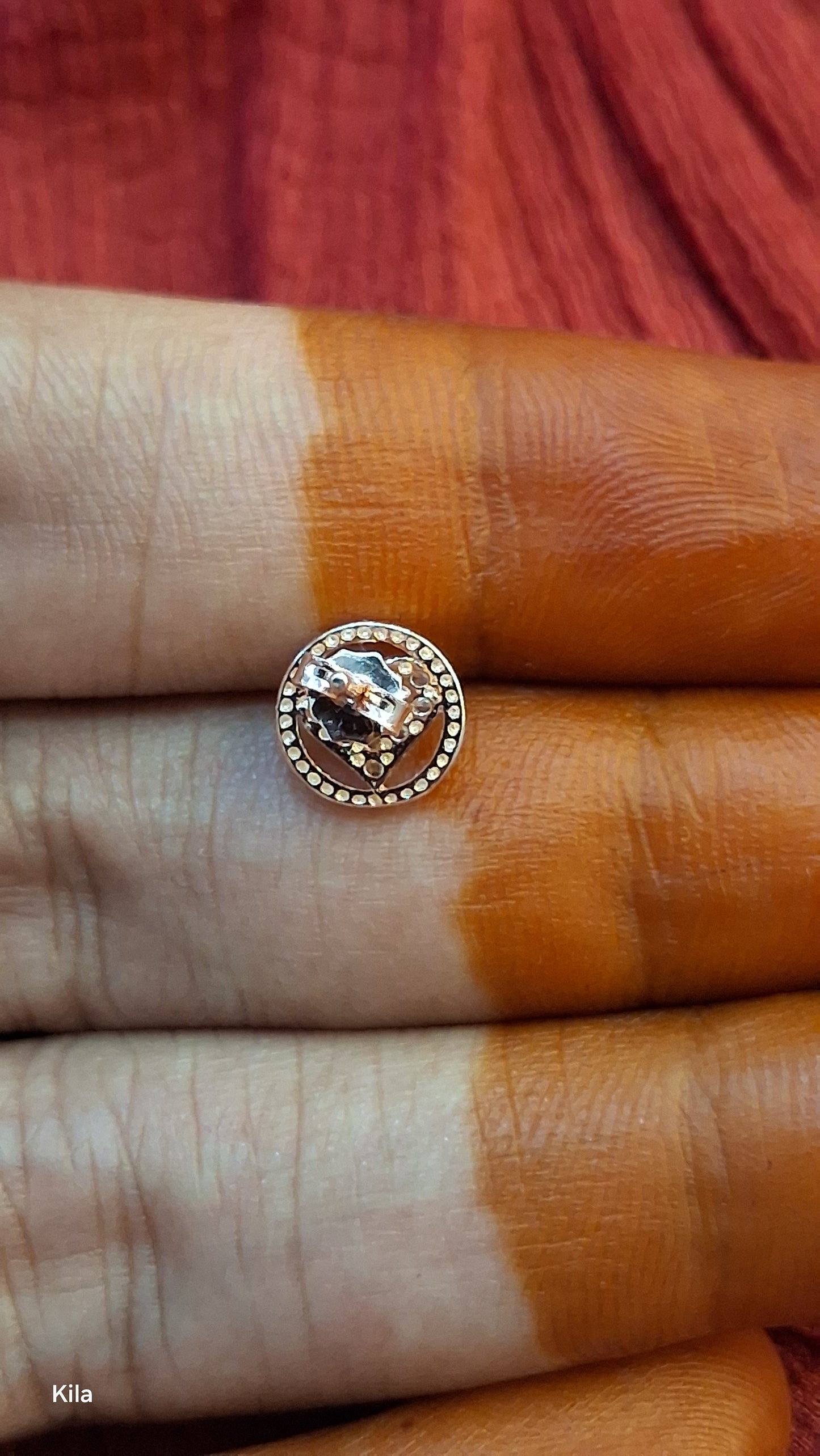 92.5 Silver Rose Gold Plated Studs | Stylish Romantic Design | Elegant Jewellery