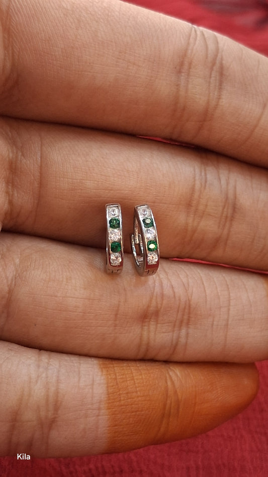 92.5 Silver Bali Earrings | Stylish Modern Design | Elegant Jewellery