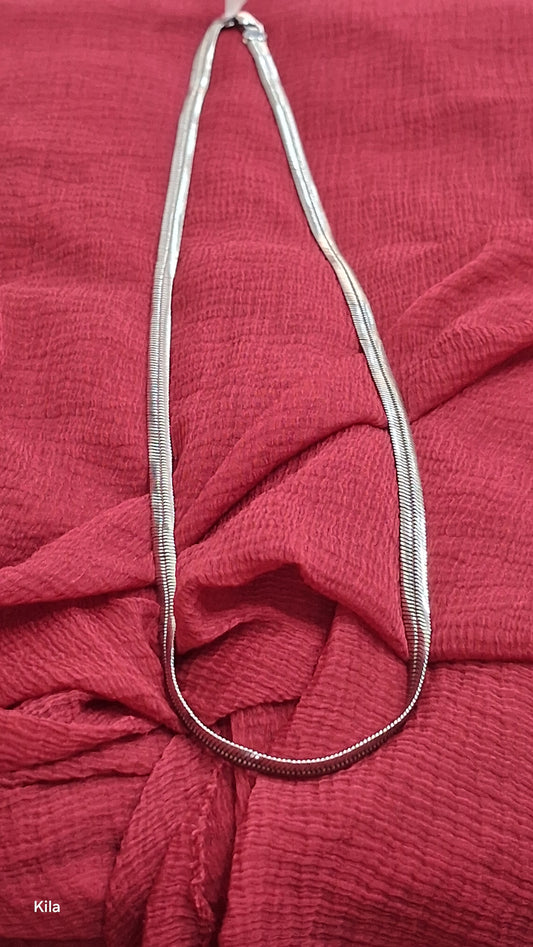 92.5 Silver Men’s Chain 20 Inches | Stylish Smooth Finish | Elegant Jewellery