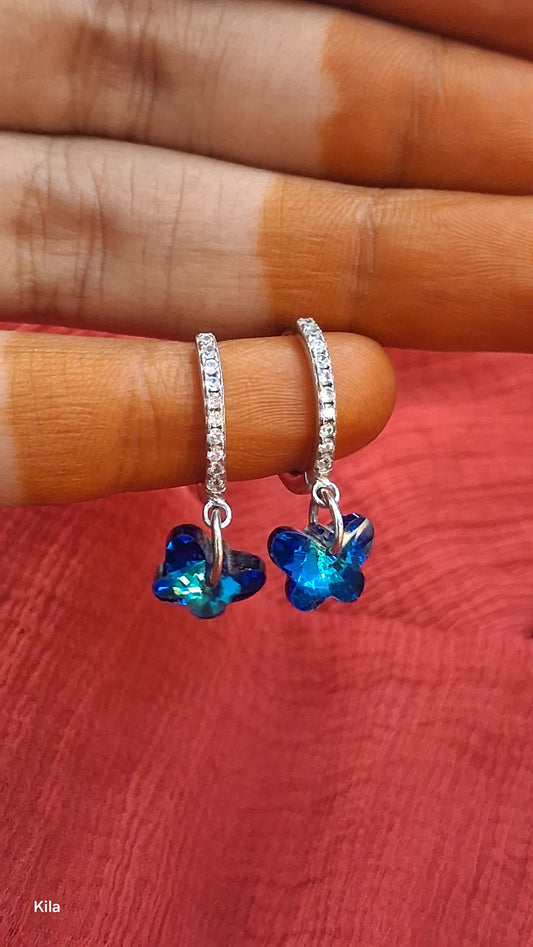 925 Silver Butterfly Earrings | Stylish Cute Design | Elegant Jewellery