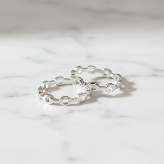 92.5 Silver Simple Stylish Toe Rings | Everyday Elegant Design | Jewellery