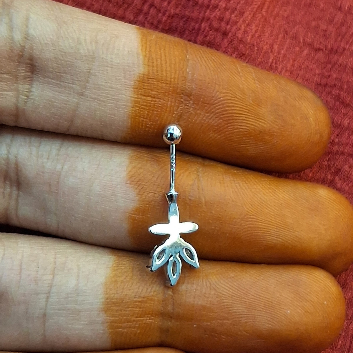 92.5 Silver Leaf Bugadi | Stylish Nature Design | Elegant Jewellery pair