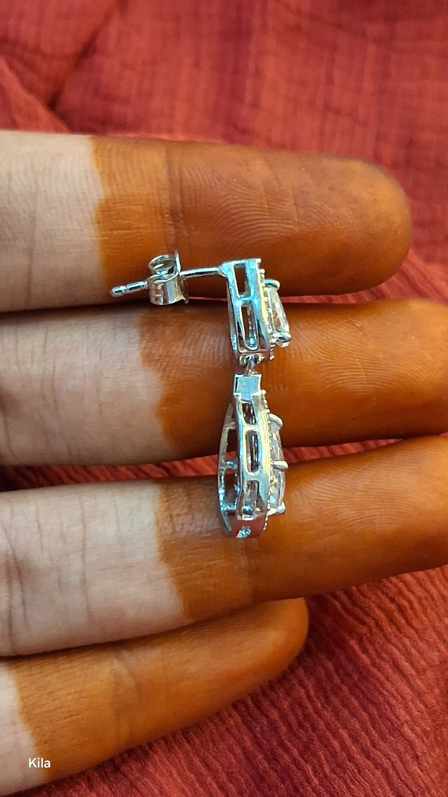 92.5 Silver Earrings | Stylish Minimal Design | Elegant Jewellery