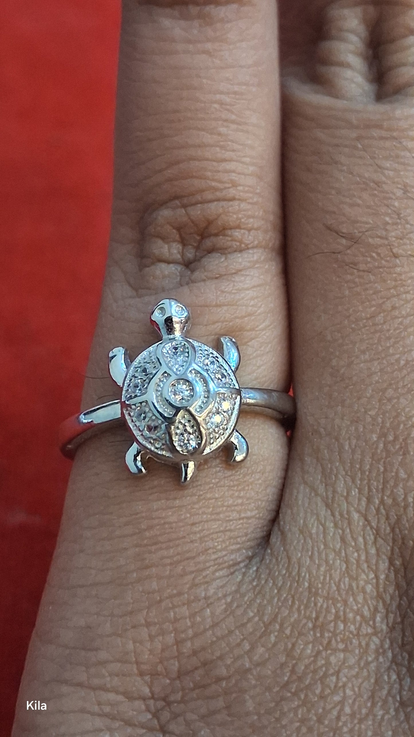 92.5 Silver Tortoise Ring | Stylish Protective Design | Elegant Jewellery